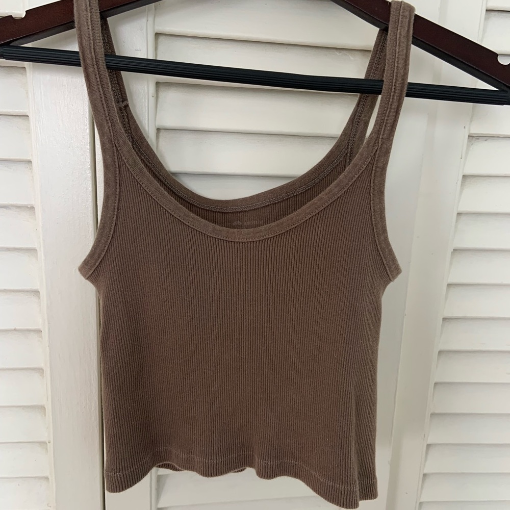 Brandy Melville Beyonca brown tank top